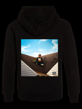 Load image into Gallery viewer, GG 9 Stories High Hoodie Black &amp; Blue
